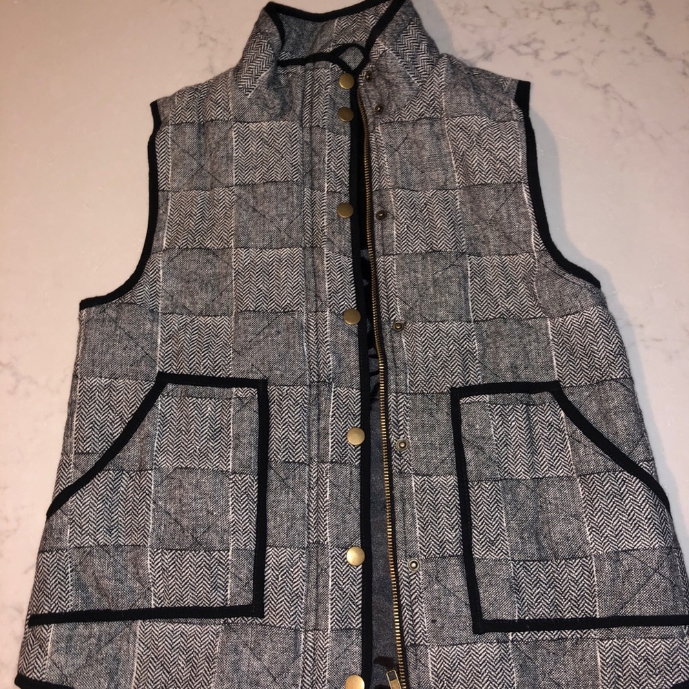 Francesca’s Plaid Quilt Vest